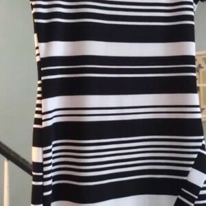 Black and White Striped Dress